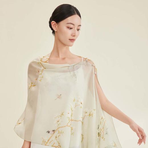 万事利“染春风、幽兰花意”沙滩巾 商品图1