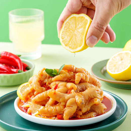 【小胡鸭】柠檬酸辣去骨凤爪·2袋·追剧零食·酸辣爽口·柠檬清香·吮指回味 商品图6