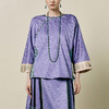 【林栖设计小店】（现货）桑蚕丝衬衣氅衣拼丝棉缎国风2025早秋新款上衣女1953086 商品缩略图9
