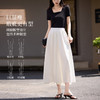【周末秒杀】熙世界山本裙裤女夏季薄款2025新款高腰垂感宽松休闲七八分阔腿裤 商品缩略图2