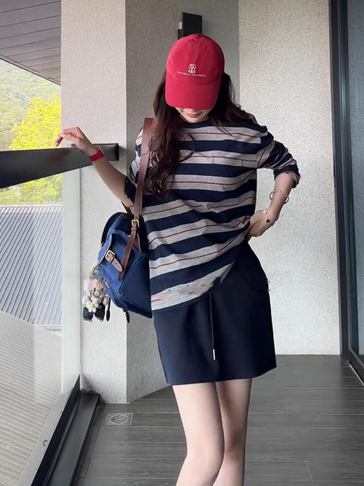 COCO ZONE 刘一一 “万能半裙”松紧腰简约复古绑带短裙CD2A0241 商品图2