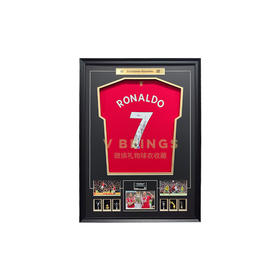 收藏系列 C罗 曼联队7号 2021赛季 亲笔签名球衣