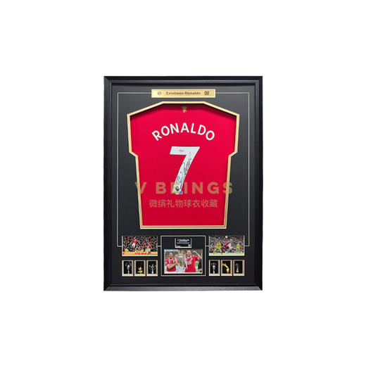 收藏系列 C罗 曼联队7号 2021赛季 亲笔签名球衣 商品图0