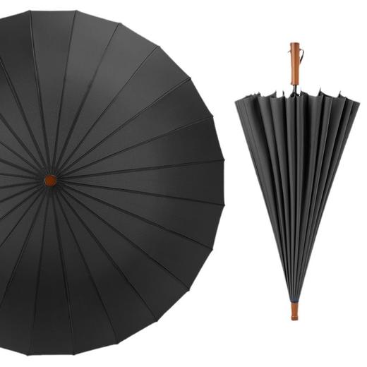 【木柄轻奢大号伞】💪24骨实木柄复古雨伞，115CM超大伞面，防水一甩即干，雨天出行优雅又从容！☔ 商品图4