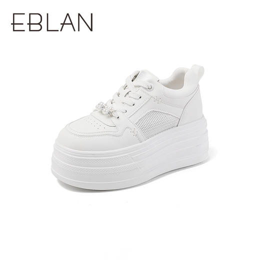 伊伴夏季网纱厚底增高可爱减龄装饰网纱运动鞋B25330202 商品图0