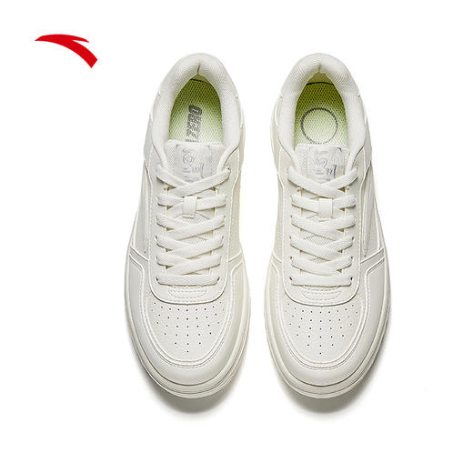 安踏百川丨经典白色低帮板鞋女鞋夏季百搭滑板鞋小白鞋122538010 商品图3