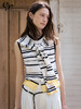 Even Vintage | 亚麻混纺 经典时尚撞色条纹设计无袖披肩背心夏新 商品缩略图0