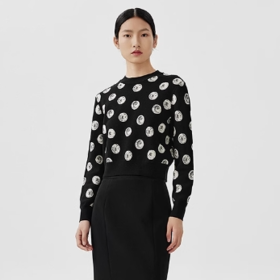 朗姿薄款羊毛针织衫LSEK00KPR401B01