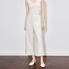 「高货wl」全新升级【铂金会员220/天猫299/差价79】(44822)洛诗琳显瘦显高茧型休闲裤2025夏季宽松高腰直筒九分裤女