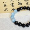 【敦煌海蓝秘境·海蓝宝黑曜石手串】黑曜石海蓝宝手串女  手链男转运珠平安水晶男生情侣小众黑曜石 商品缩略图7