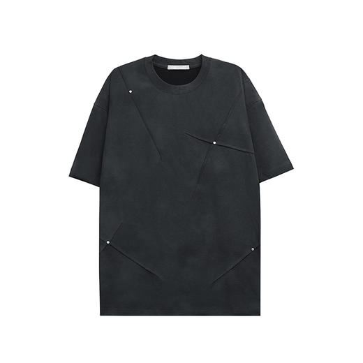 【新品上新】HX 夏季圆领短袖纯棉T恤宽松C102520109101/02 商品图0