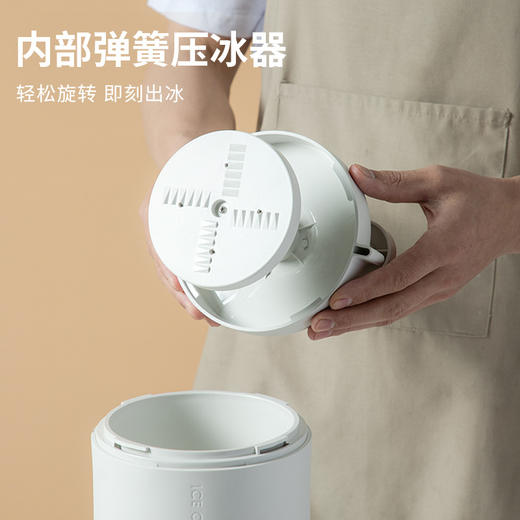 【有料又有颜，制冰新焦点！】刨冰机碎冰机 家用小型手动手摇雹冰机 自制绵绵冰沙 破冰机刨冰神器-QQ 商品图2