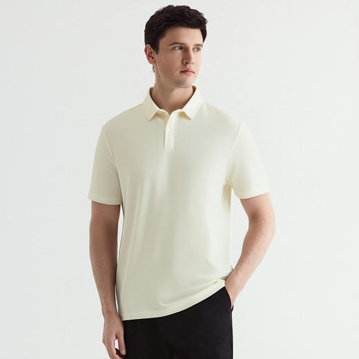【含桑蚕丝】罗蒙夏季7A抗菌短袖POLOP衫男女款休闲凉感短袖T恤男短袖上衣 商品图4