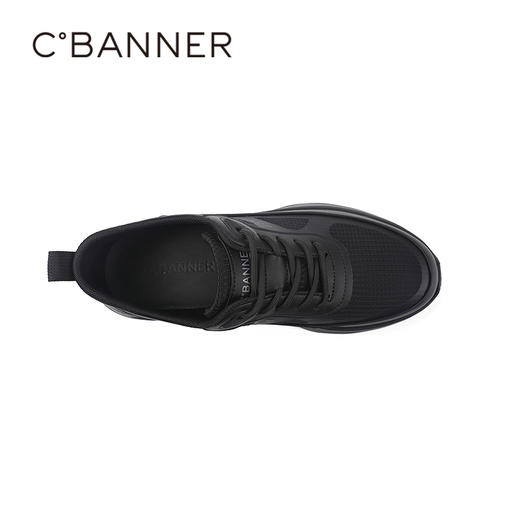 千百度秋季商务休闲鞋牛皮革脚垫通勤会议通用男鞋A25411233 商品图2