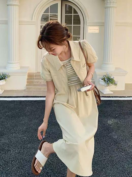 套装【韩系2025】837上衣➕条纹背心裙两件套-喜出 商品图1