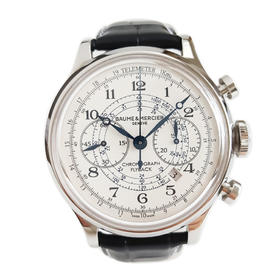 【95新】Baume & Mercier 名士卡普蓝系列MOA10006自动机械机芯44MM（男款）日期显示、飞返计时280525TJ37