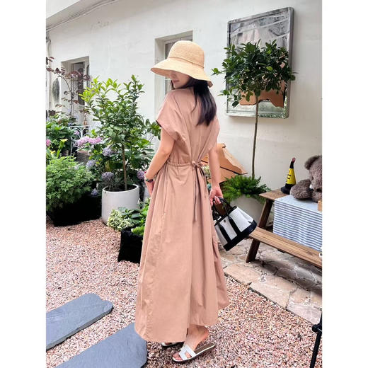 M*x Ma*a 双色府绸棉连衣裙 商品图2