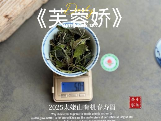 【新茶来了】2025有机春寿眉《芙蓉娇》、甜花香深遂得像一条花香遂道一般，漫长而幽深（80克）！ 商品图6