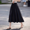 【周末秒杀】熙世界山本裙裤女夏季薄款2025新款高腰垂感宽松休闲七八分阔腿裤 商品缩略图1