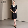 艾尚臣职业连衣裙女2025年新款小黑裙夏季珠宝店售楼部案场OL裙子 商品缩略图2