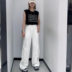 NY扎染工装牛仔长裤50410 夏季 166152626600