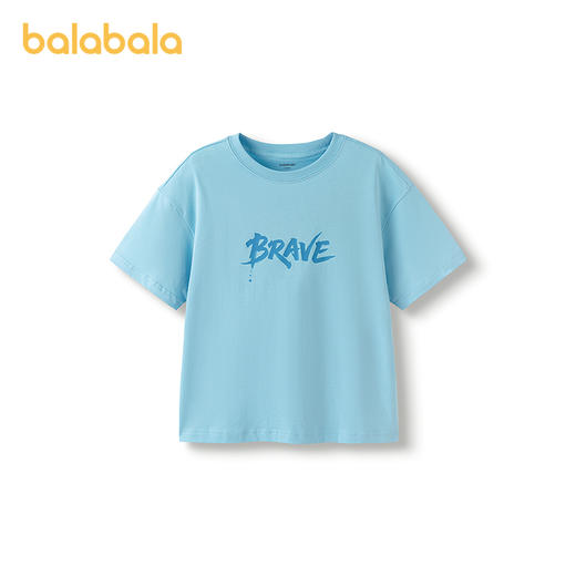 巴拉巴拉儿童短袖t恤男大童打底衫2025夏新款童装百搭上衣时尚潮 商品图4