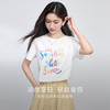熙世界彩色字母印花T恤女2025夏季新款小众设计宽松显瘦短袖上衣 商品缩略图1
