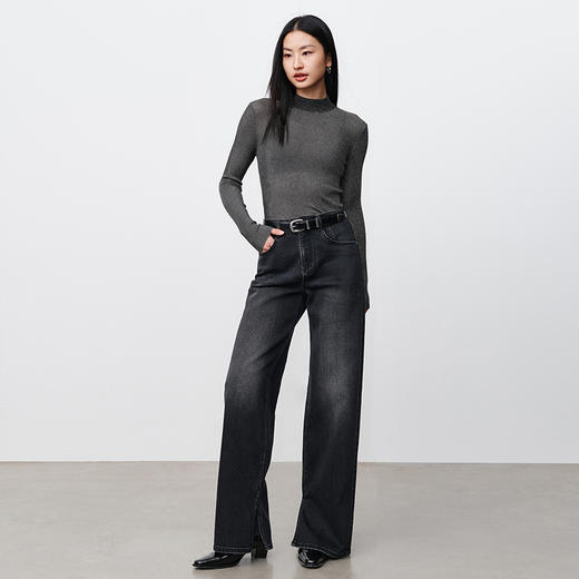 simplepieces秋季新品SPS上衣女半高领长袖针织衫 商品图1