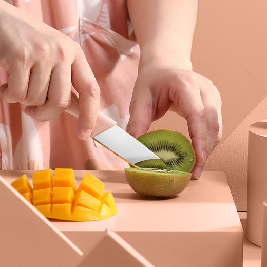 【一套在手，轻松解决食材问题！】家用不锈钢厨房剪刀多功能 鸡骨剪食物剪子 水果削皮刀刀具套装-QQ 商品图2