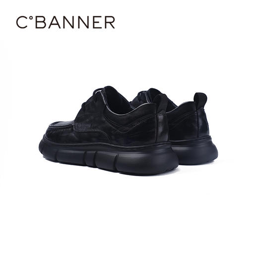 千百度秋季轻韧牛皮革鞋面软面商务通勤首选男鞋A25460769 商品图5