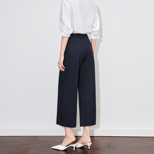 「高货wl」全新升级【铂金会员220/天猫299/差价79】(44822)洛诗琳显瘦显高茧型休闲裤2025夏季宽松高腰直筒九分裤女 商品图2