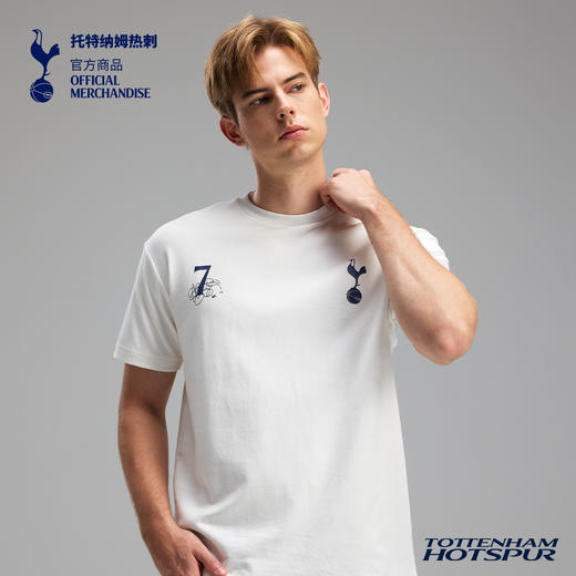 【官方正版】托特纳姆热刺俱乐部 | 白色紫色蓝色口号T恤夏季圆领短袖 商品图3
