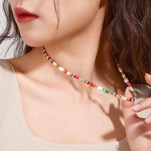 【VAN CLE繁刻天然石项链合集】送定制包装盒+礼品袋 不易撞款 精致百搭 显白多巴胺项链 商品图5