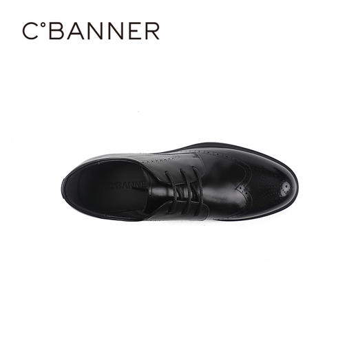 千百度秋季轻韧牛皮革鞋面复古雕花鞋头商务男鞋A25498189 商品图2