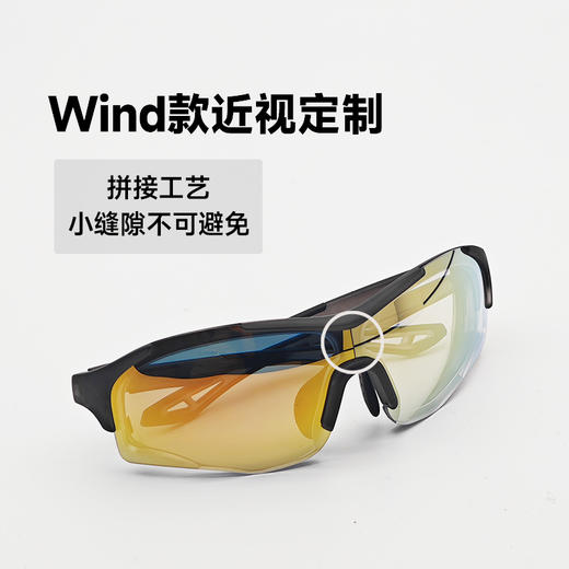 【Wind近视定制】锐跑专业防风竞速眼镜马拉松越野防紫外（球面镜片含镜框） 商品图0