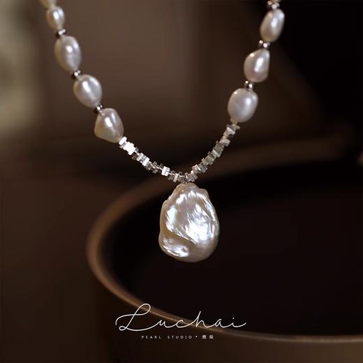 丁摩 巴洛克淡水珍珠珍珠项链女轻奢小众设计锁骨链颈链XL1689 商品图2