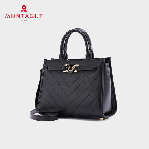 梦特娇新款女士真皮手提包时尚斜挎包潮流单肩包 商品图1