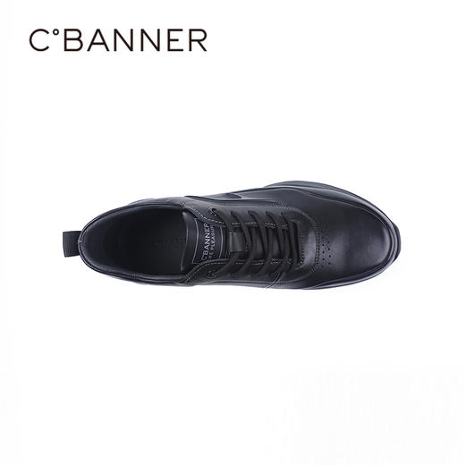 千百度秋季商务休闲鞋牛皮革脚垫通勤会议通用男鞋A25405561 商品图2