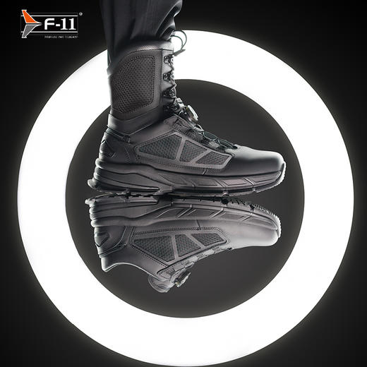 F11 龙鱼组合款战术跑鞋 头层皮轻便透气减震可拆卸高/低帮跑鞋 商品图2
