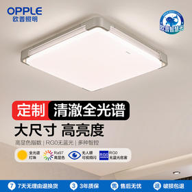 2件享95折🔥OPPLE欧普照明品澈卧室简约现代方形吸顶灯