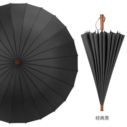 【木柄轻奢大号伞】💪24骨实木柄复古雨伞，115CM超大伞面，防水一甩即干，雨天出行优雅又从容！☔ 商品图5