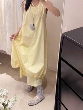 9.3秒杀【韩系2025】（赠送黄色包包）865清雅花苞水母连衣裙-喜出