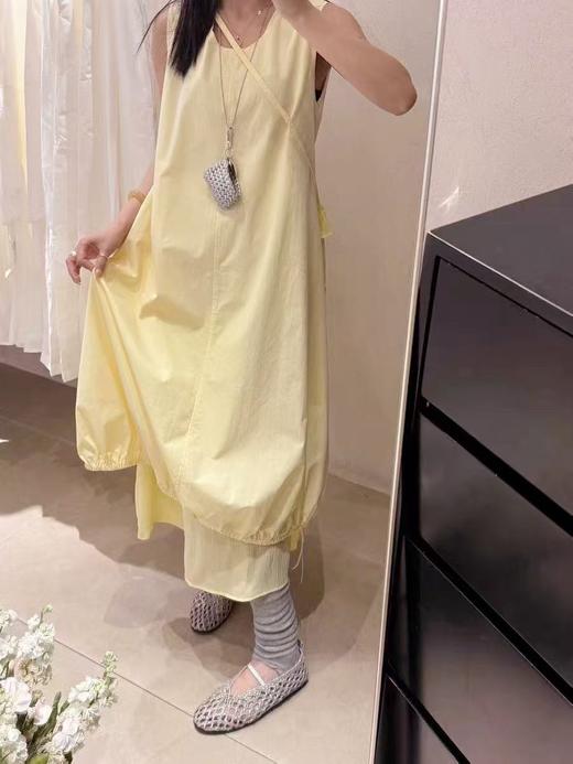 9.3秒杀【韩系2025】（赠送黄色包包）865清雅花苞水母连衣裙-喜出 商品图0
