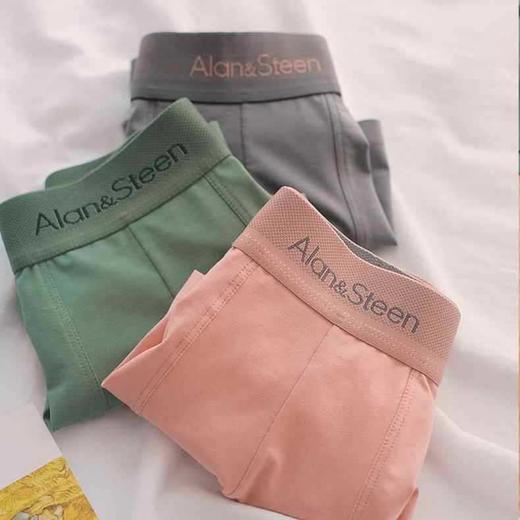 4条组合装260斤可穿纯棉男士内裤男纯棉加大码石墨烯抑菌裆无痕平角男内裤 商品图2