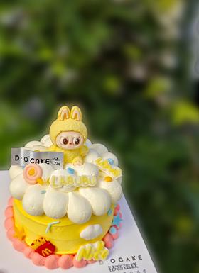 Labubu“豆乳哆哆”黄色定制，提前5小时预定