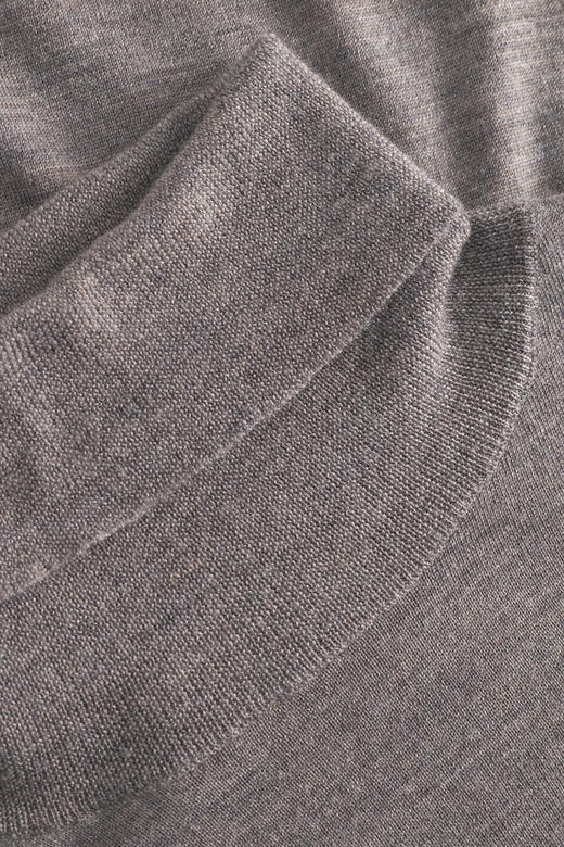 Mark Kenly Domino Tan 25PF 灰褐色KETTA美丽诺羊毛高领针织衫 商品图5