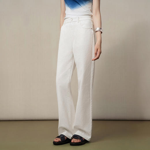 【林栖设计小店】（现货）【牛仔系列】棉混纺牛仔裤简约百搭宽松2025早秋新款裤子G1653012 商品图1