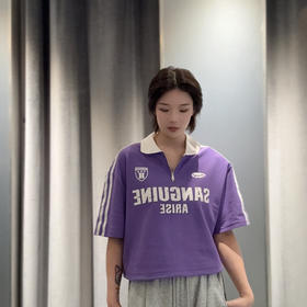 NC翻领肩织带美式POLO短袖T恤50419（紫） 夏季 952011150321