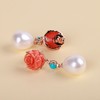 【玫瑰之约】珊瑚珍珠耳坠   SH12505027 商品缩略图5