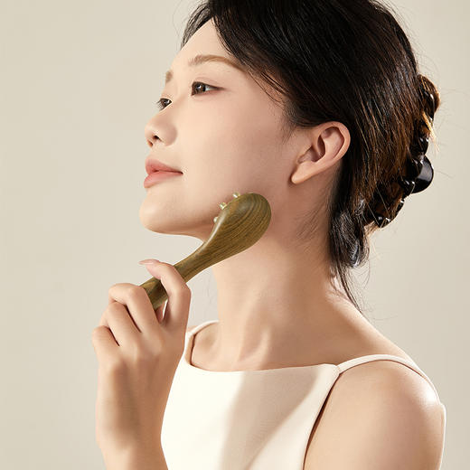 初心| 脸部按摩梳绿檀羊角 商品图5